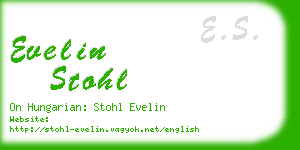 evelin stohl business card